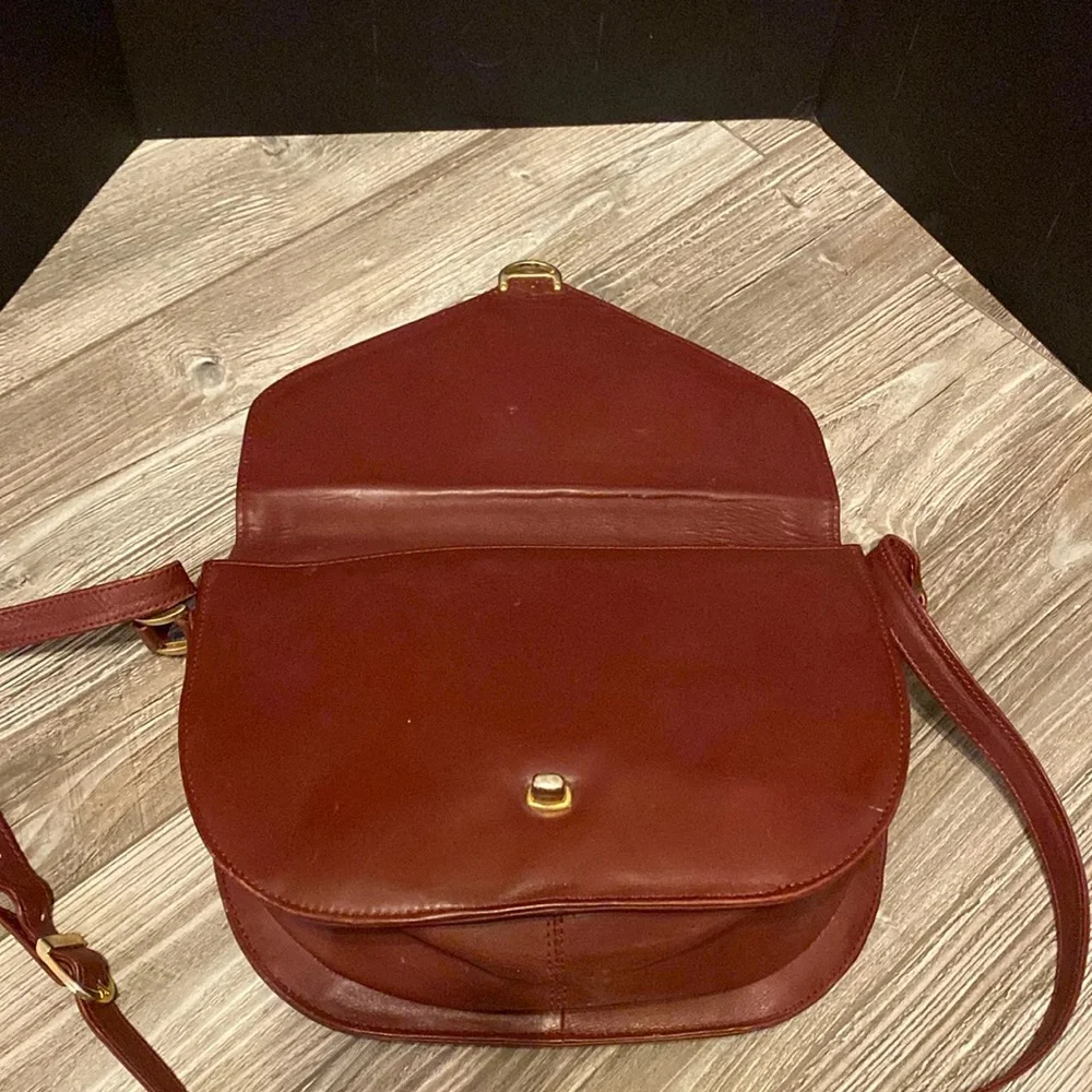 Vintage Cartier Burgundy  Calf Leather  Bag - Picture 13 of 16